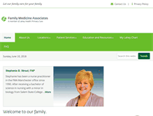 Tablet Screenshot of familymedicineassociates.com